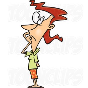 cartoon-lady-pondering-by-ron-leishman-9037-2